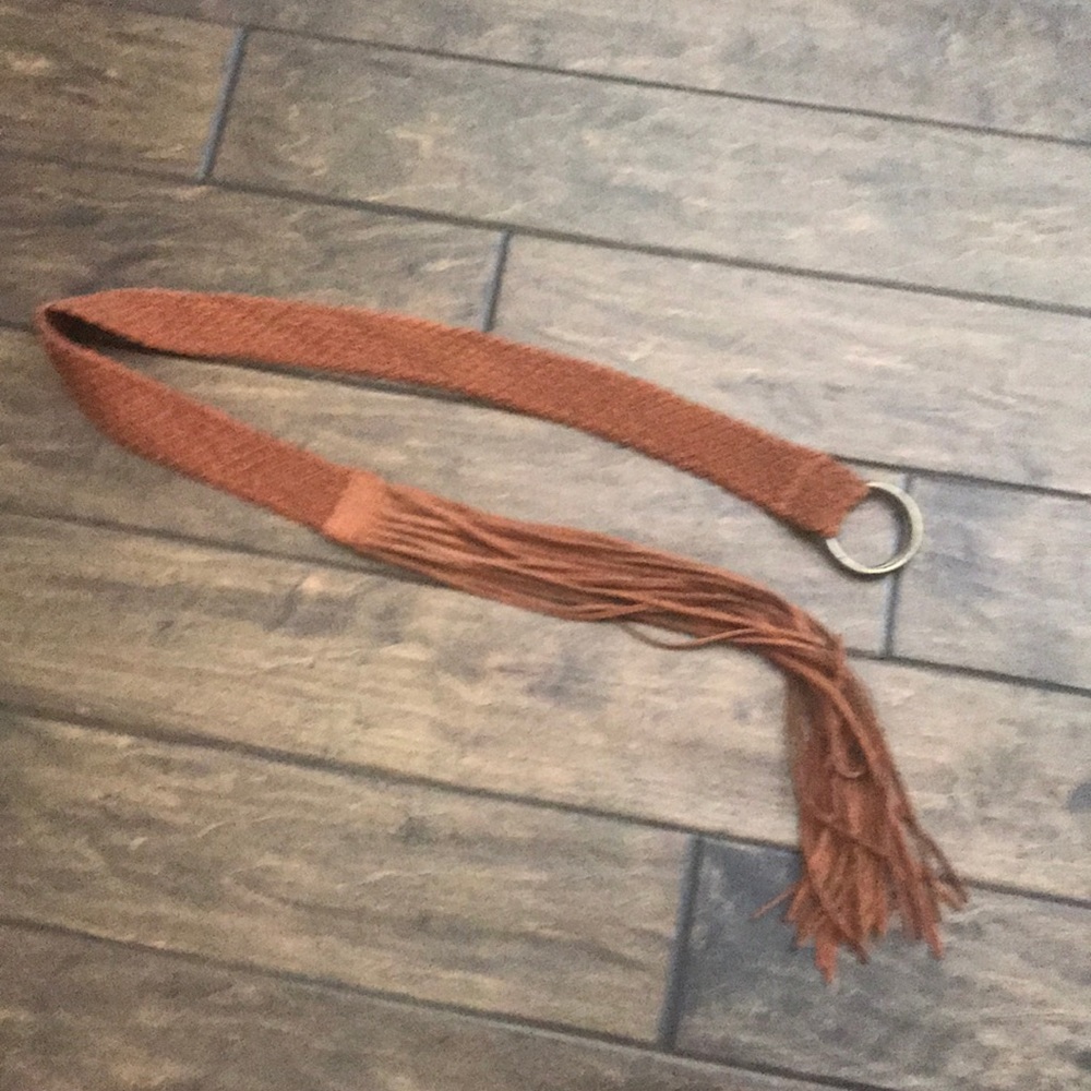 Fringe brown belt